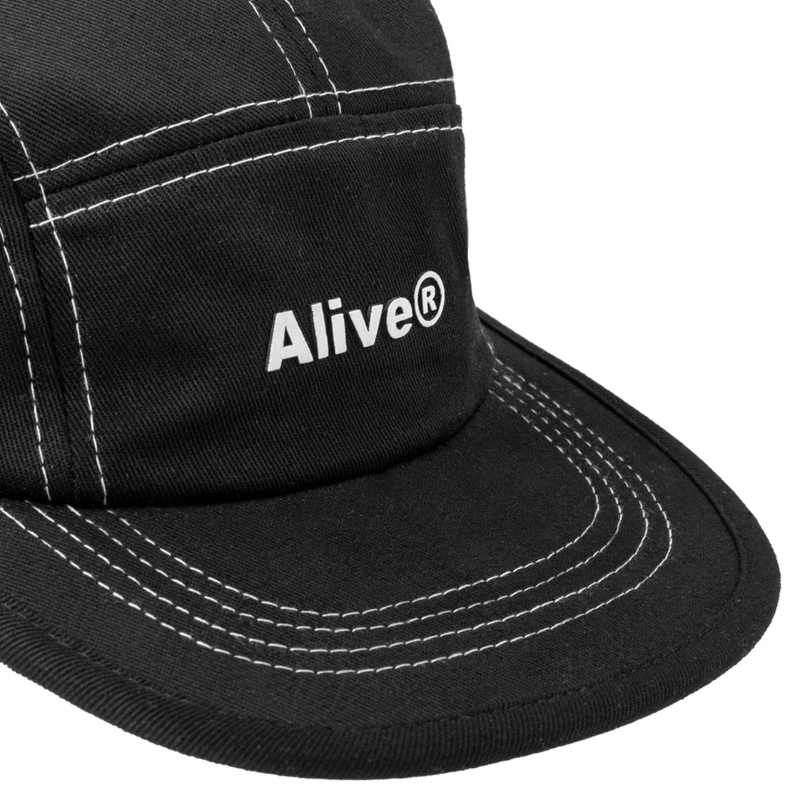 Boné Alive Line White Five Panel Preto