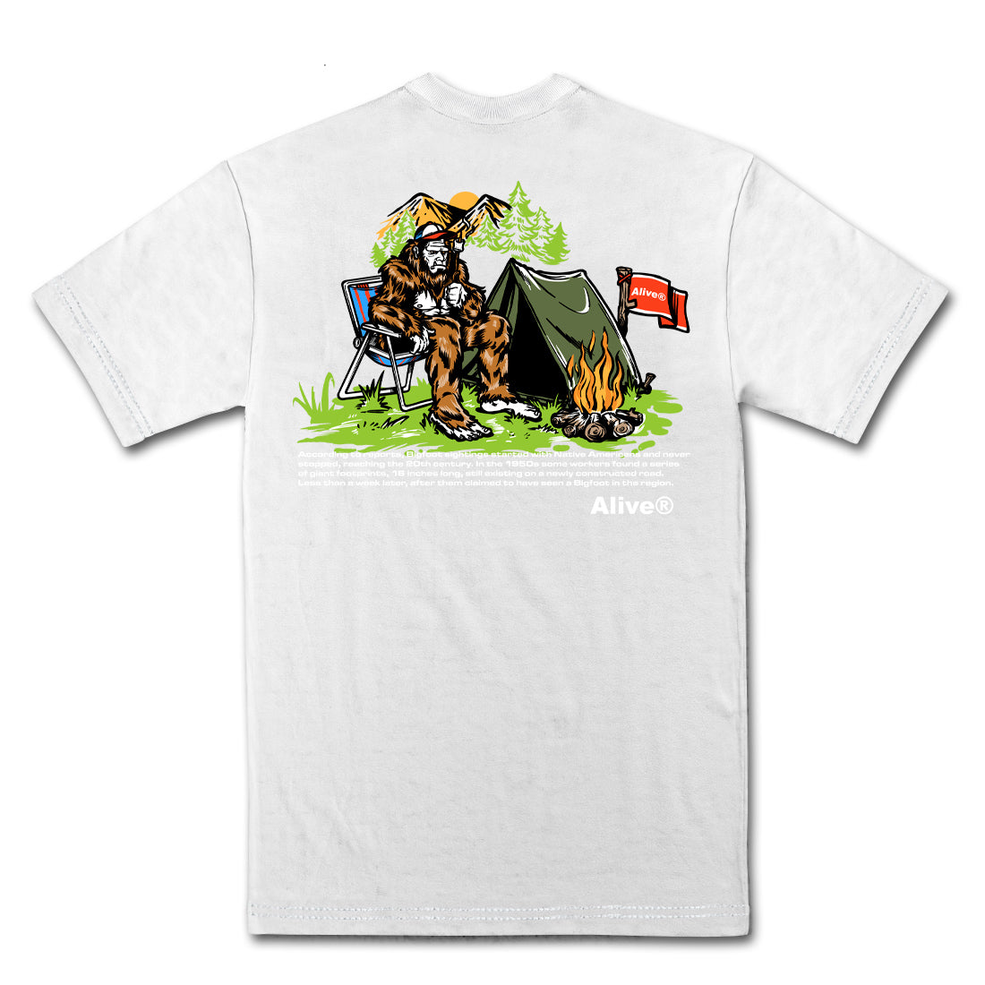 Camiseta Alive Big Foot Branco