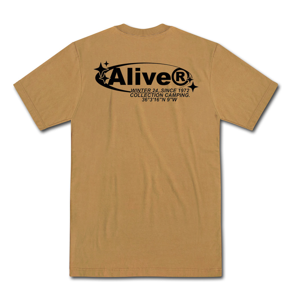 Camiseta Alive Star Marrom