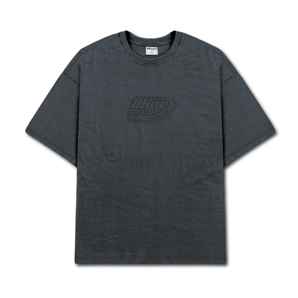 Camiseta Alive Clássica Emboss Cinza