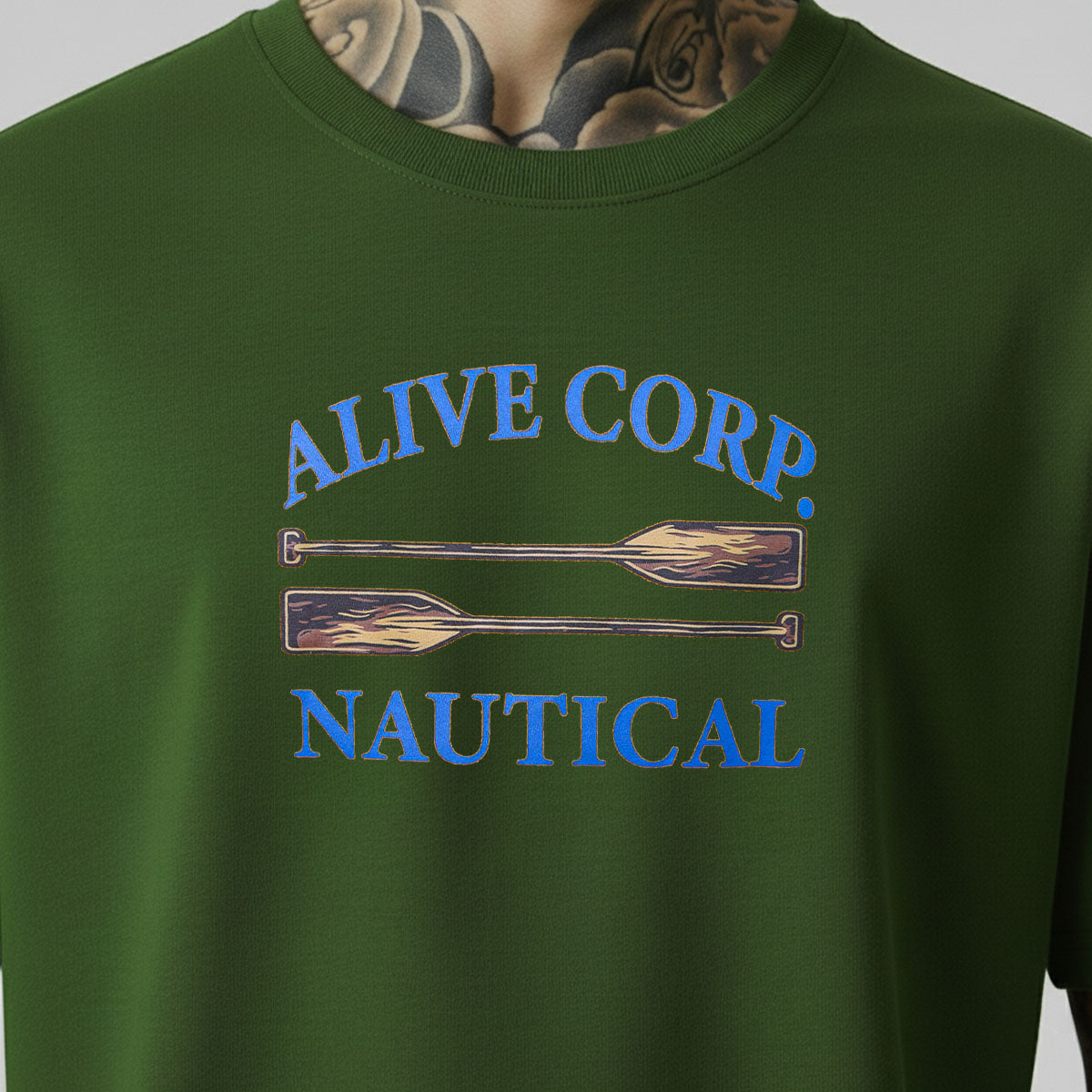 Camiseta Alive Paddle Verde Musgo