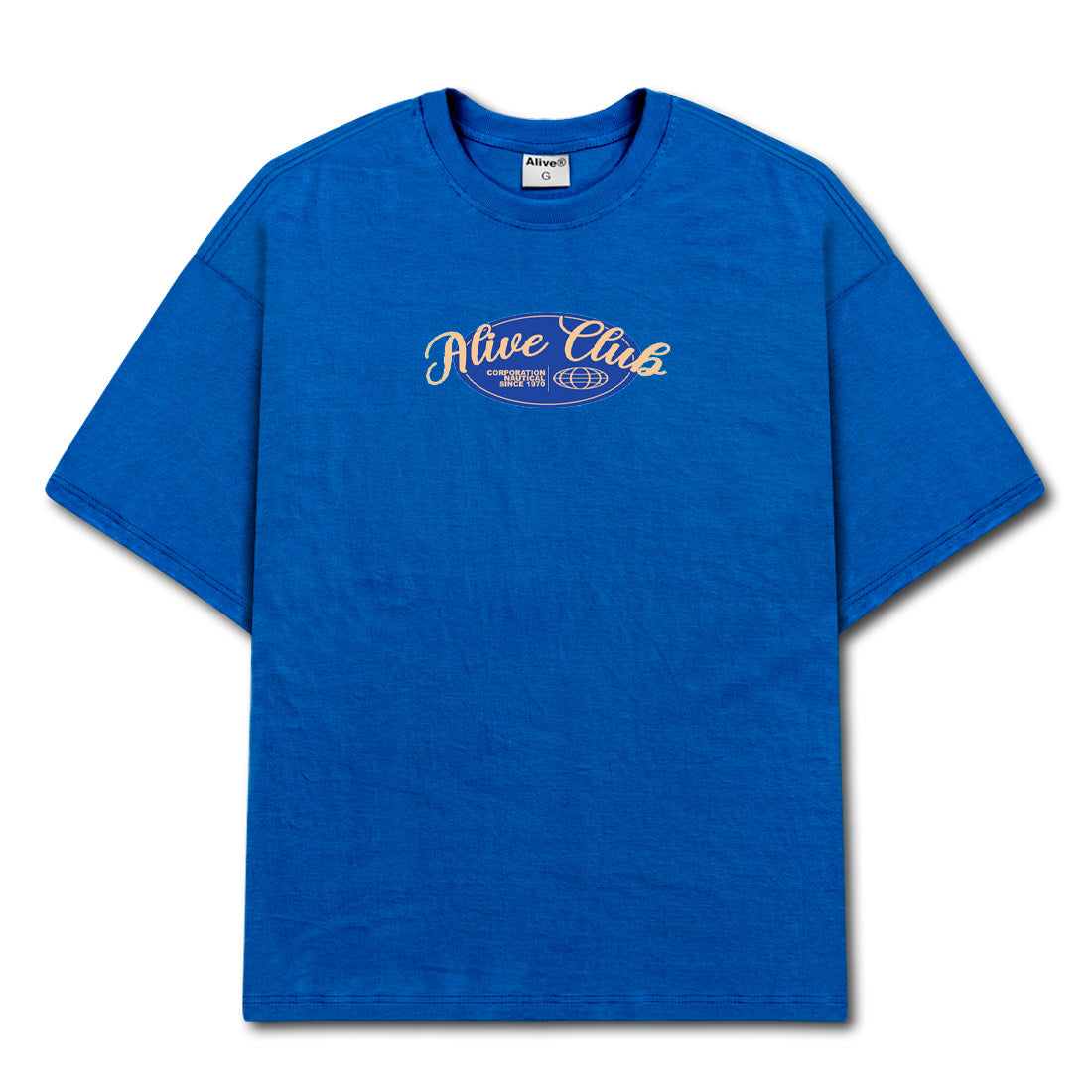 Camiseta Alive Globe Azul Royal