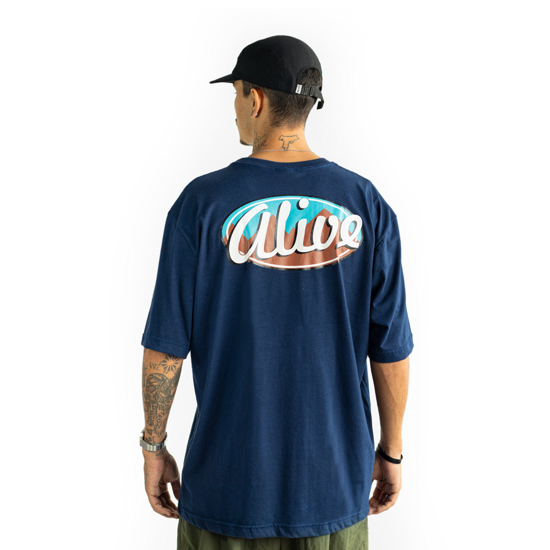 Camiseta Alive Patagônia Azul