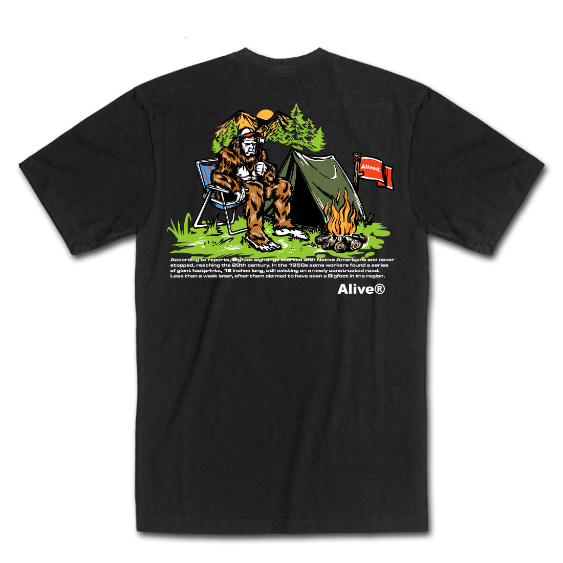 Camiseta Alive Big Foot Preto