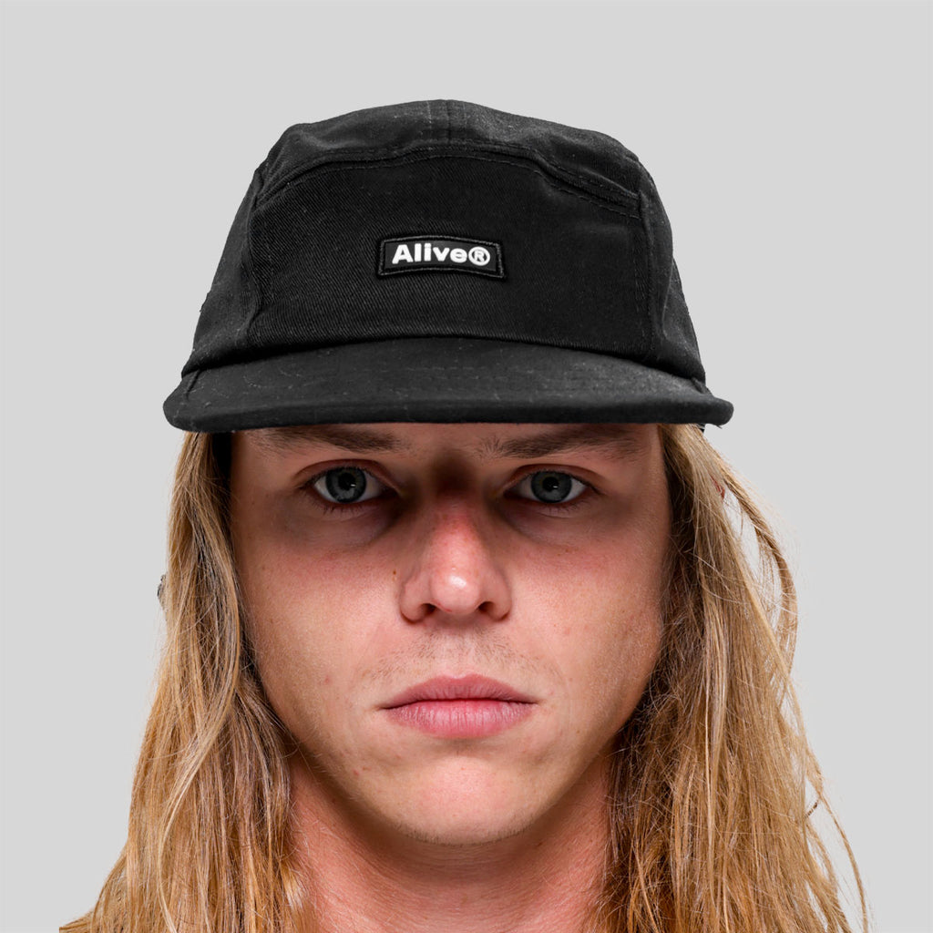 Boné Alive Five Panel Patch Preto Texas