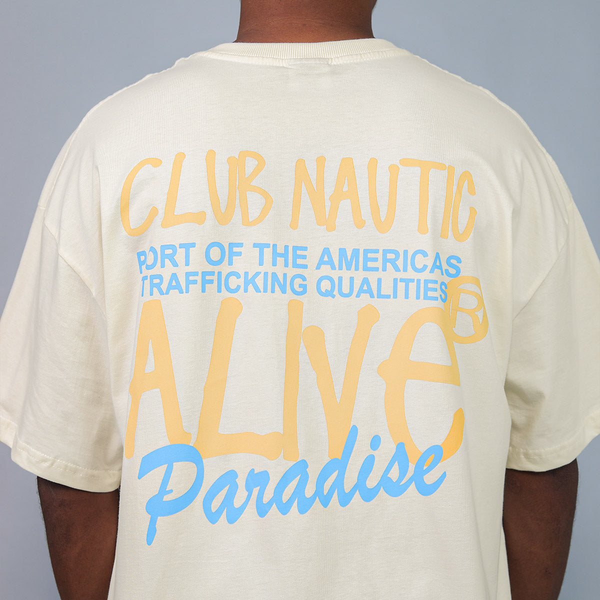 Camiseta Alive Oversized Essencial Nautic Off White