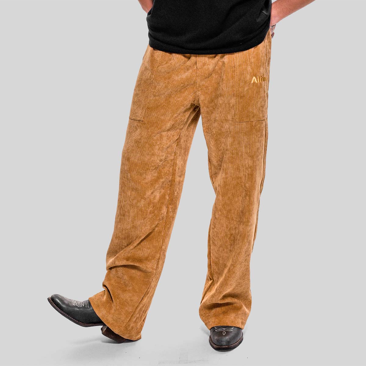 Calça Alive Cotelê Cold Caramelo - Texas