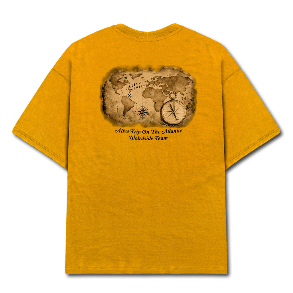 Camiseta Alive Map Mostarda