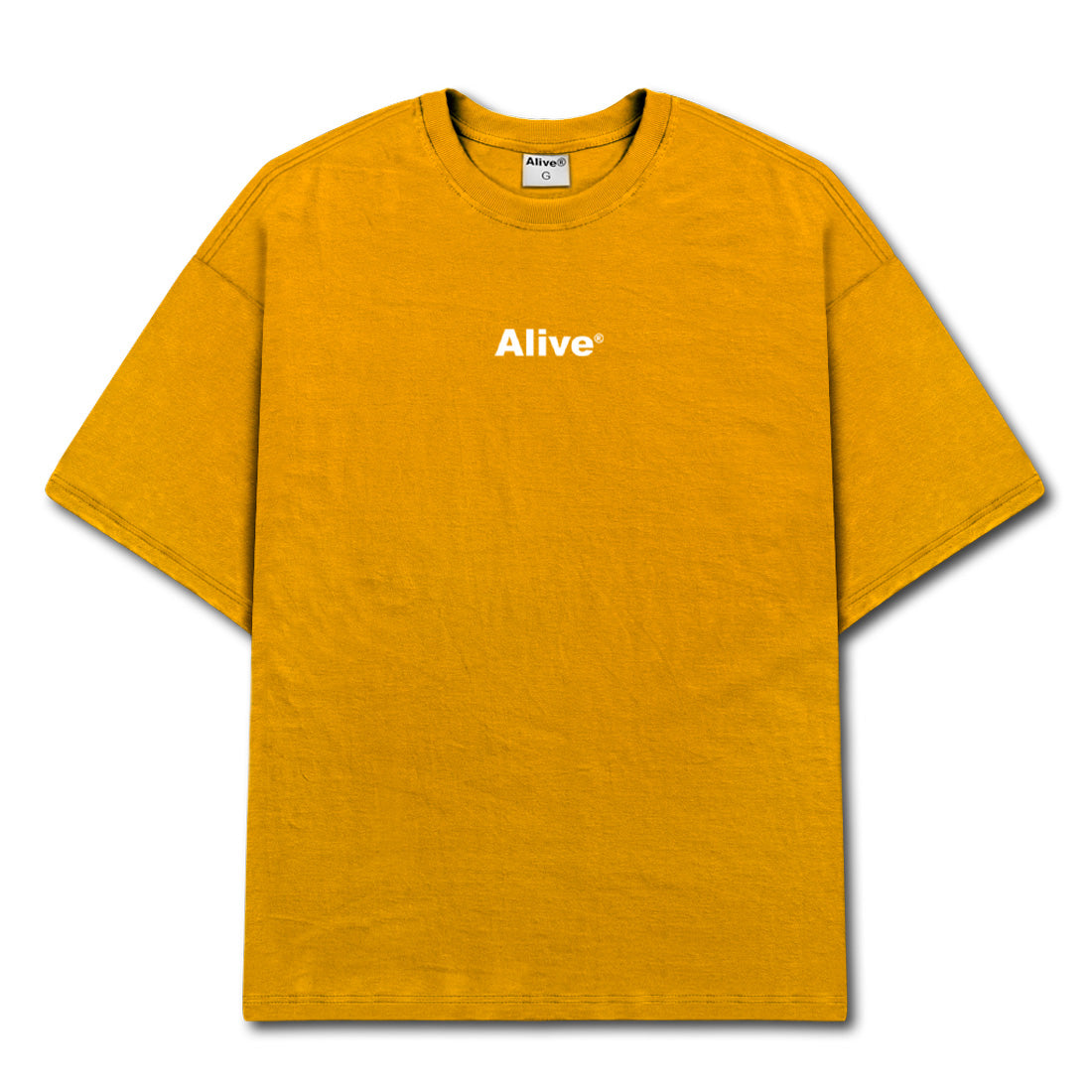 Camiseta Alive Basic Mostarda