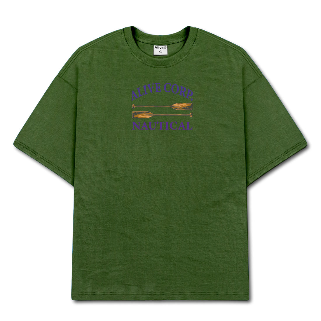 Camiseta Alive Paddle Verde Musgo