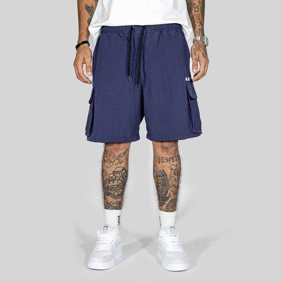 Short Alive Logo Cargo Azul