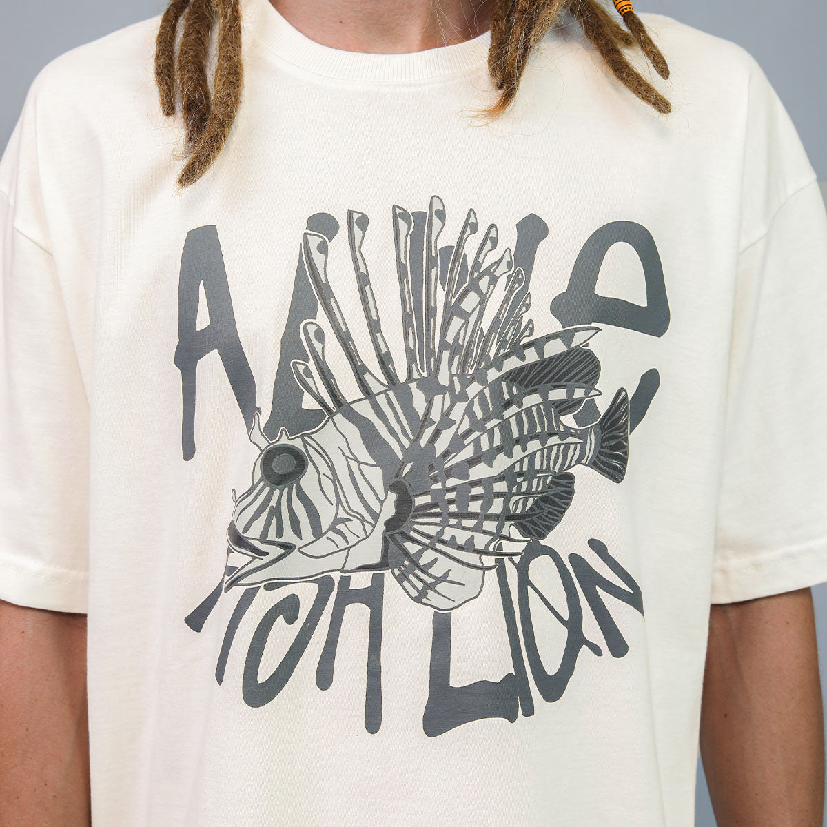 Camiseta Alive Oversized Fishlion Off White