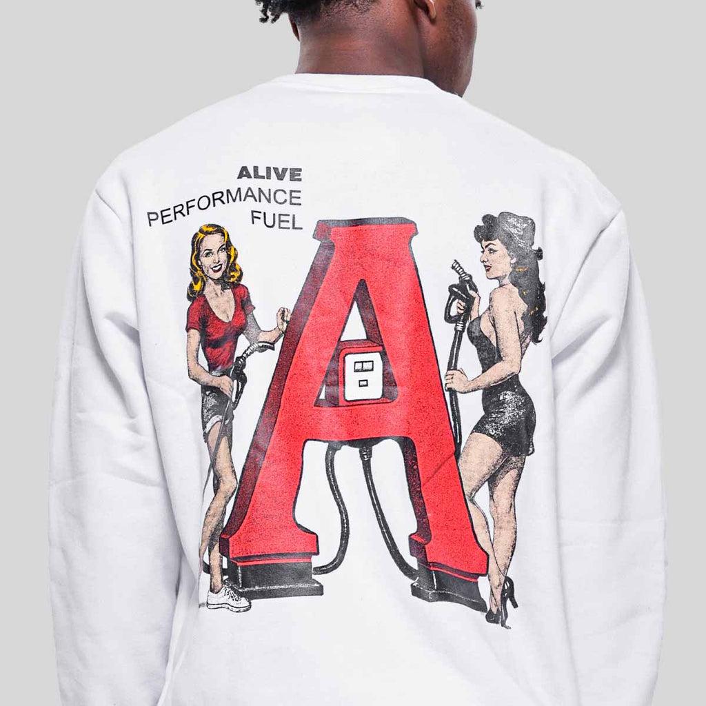 Moletom Alive Careca Fuel Branco - Texas