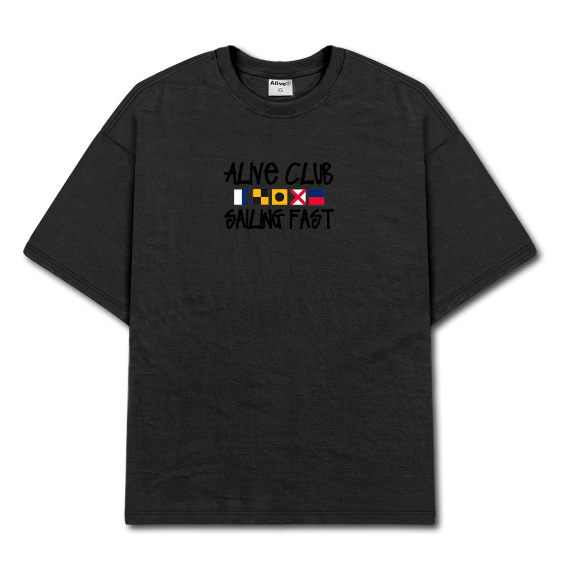 Camiseta Alive Flags Preto