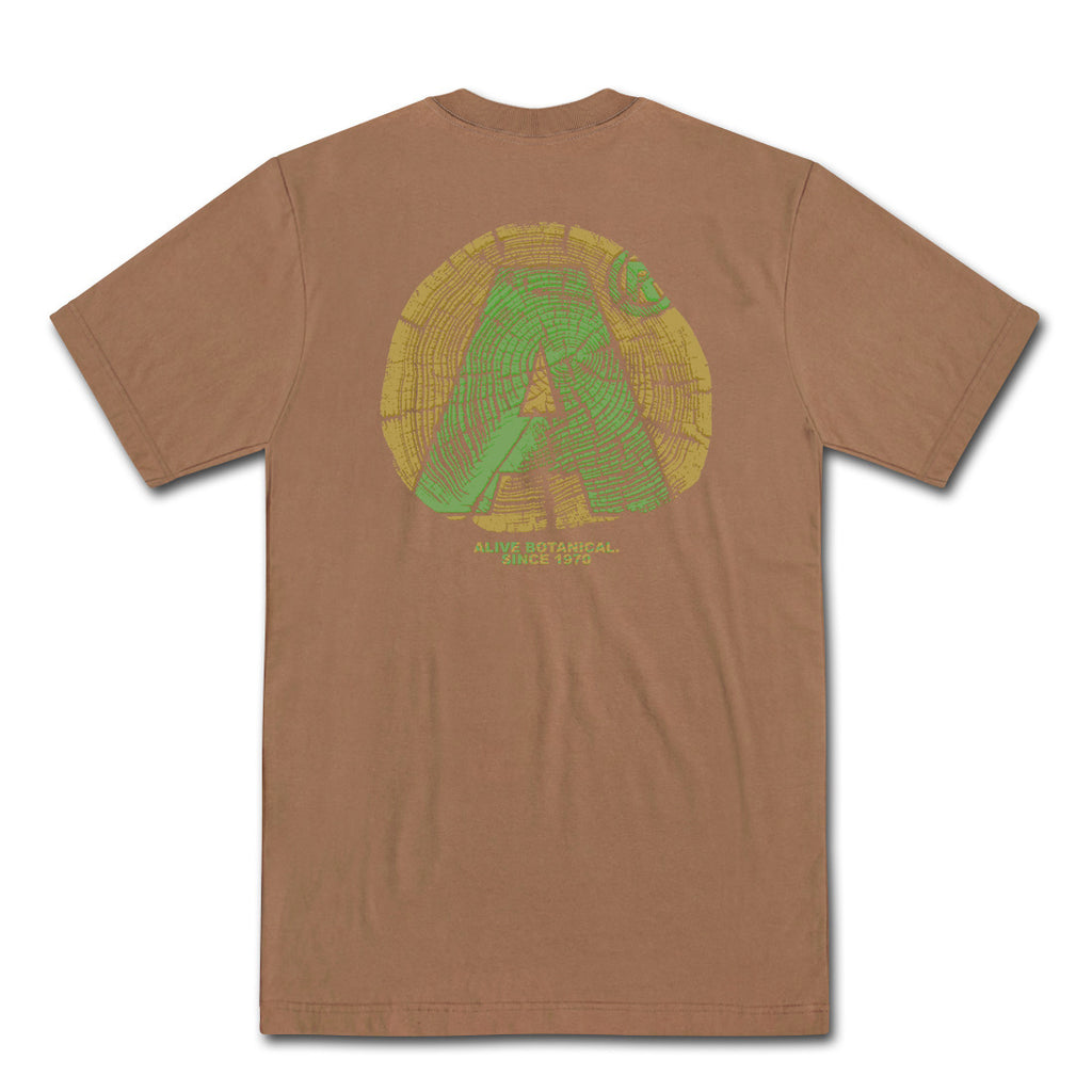 Camiseta Alive Trunk Marrom