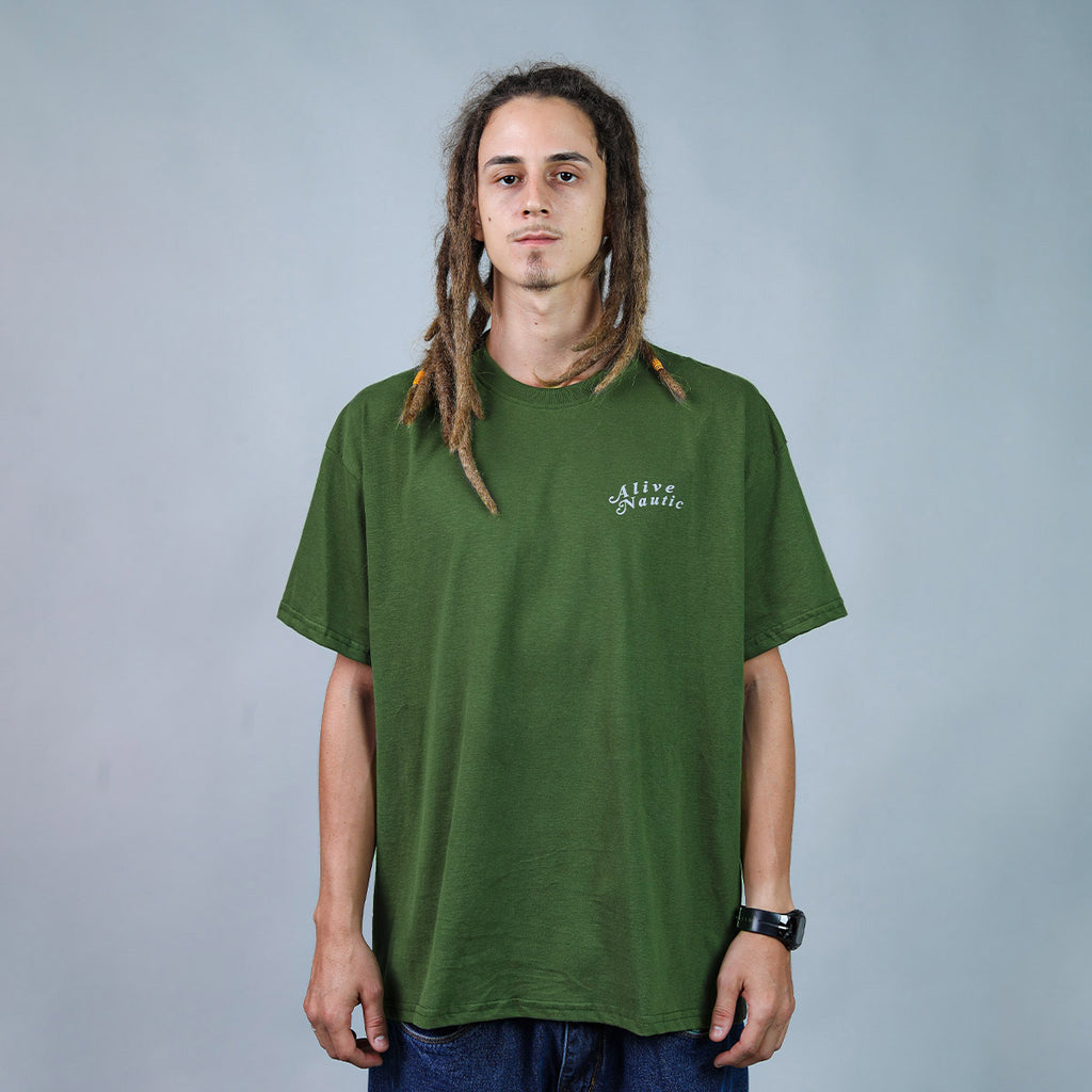 Camiseta Alive Map Verde Musgo