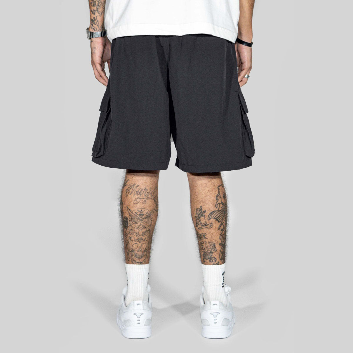 Short Alive Logo Cargo Preto