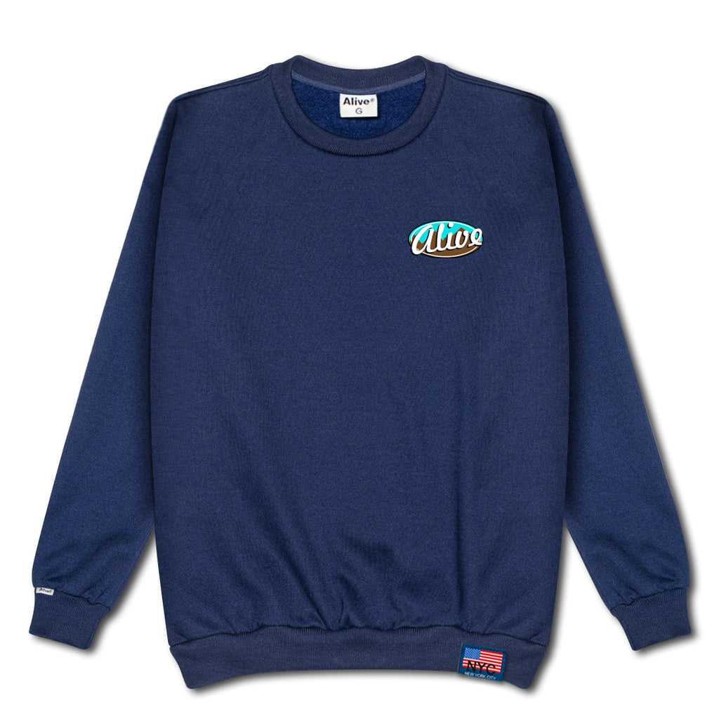 Moletom Alive Careca Patagônia Azul