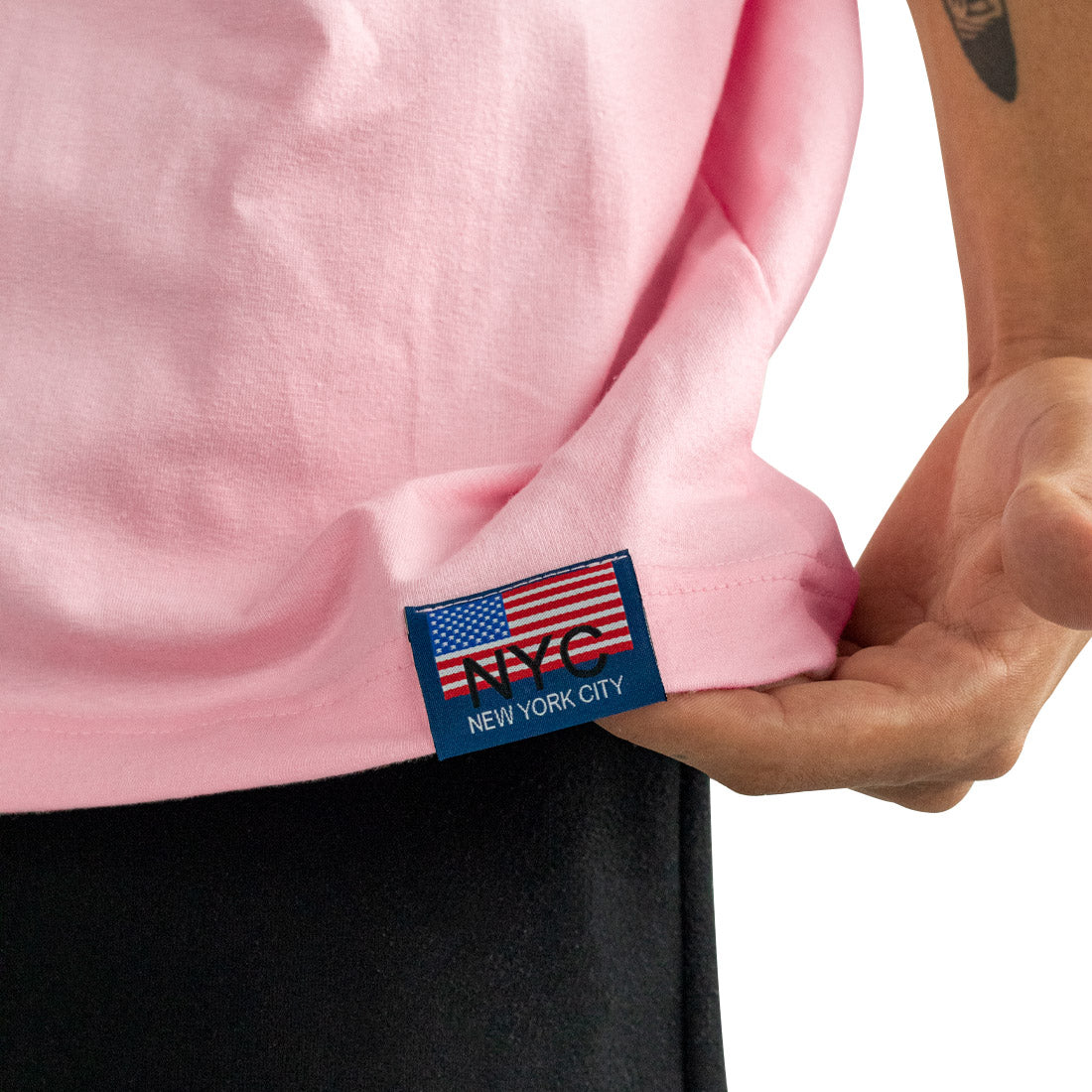 Camiseta Alive Basic Rosa Azul