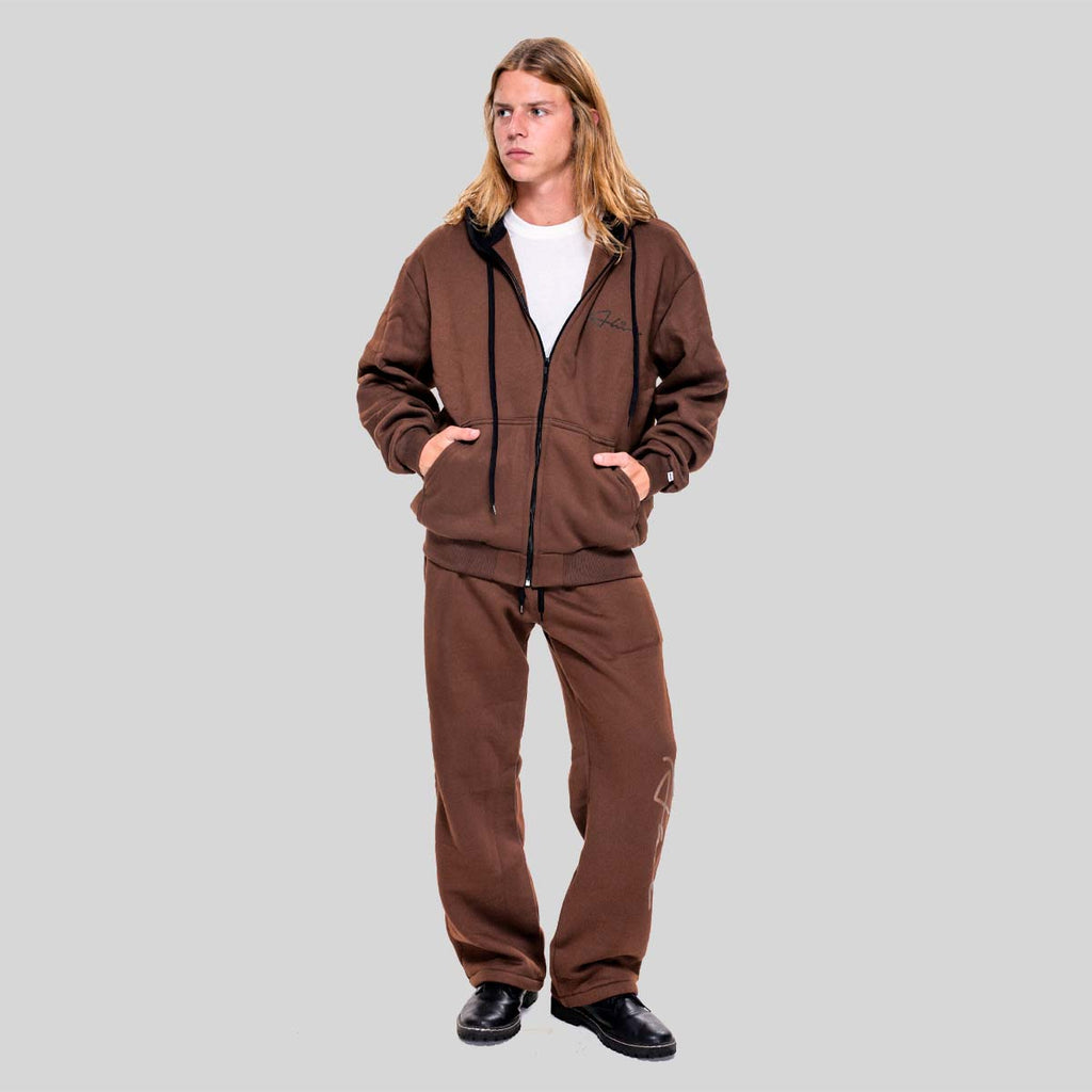 Casaco Alive Zipper Rubric Marrom - Texas