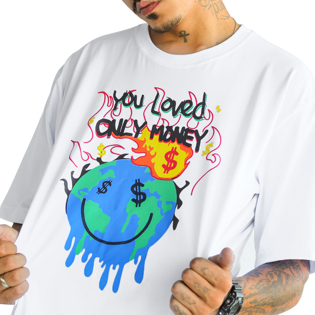 Camiseta Alive World Cash Branco