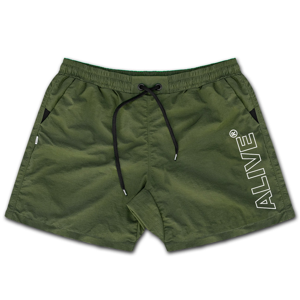 Short Alive Big Logo Verde