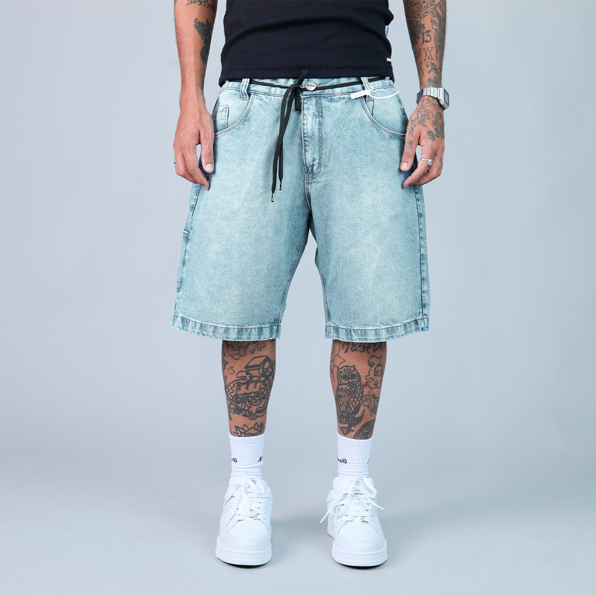 Bermuda Alive Jeans Carpinter Glass