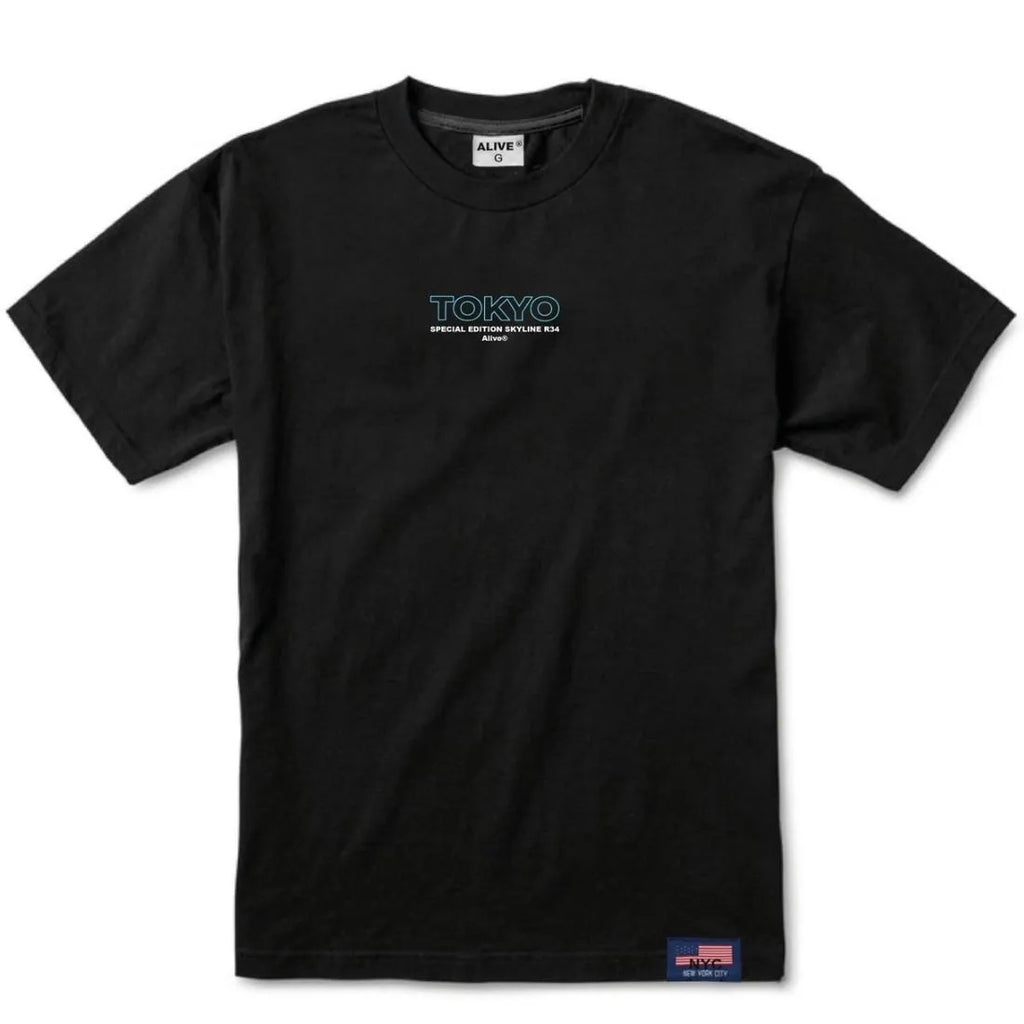 Camiseta Alive Skyline R34 Preto