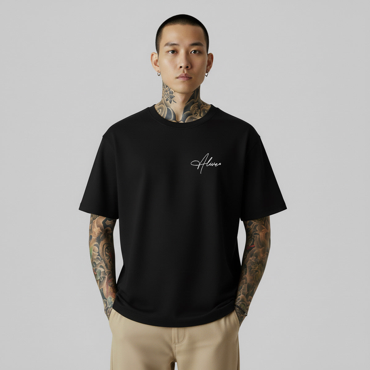Camiseta Alive Signature Preto