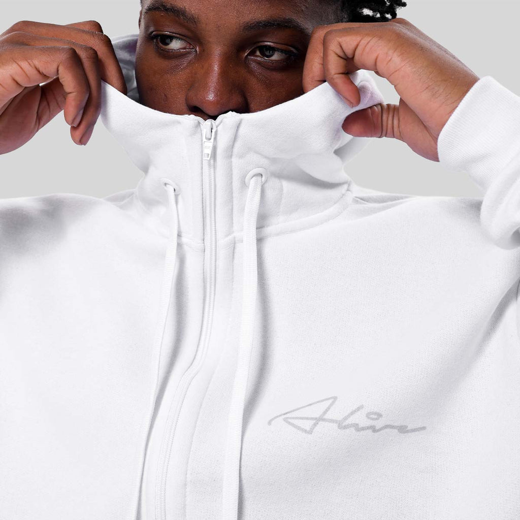 Casaco Alive Zipper Rubric Branco - Texas