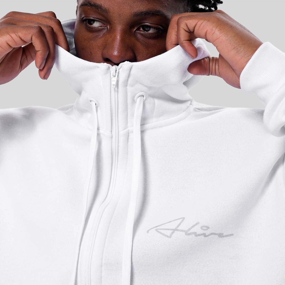 Casaco Alive Zipper Rubric Branco - Texas