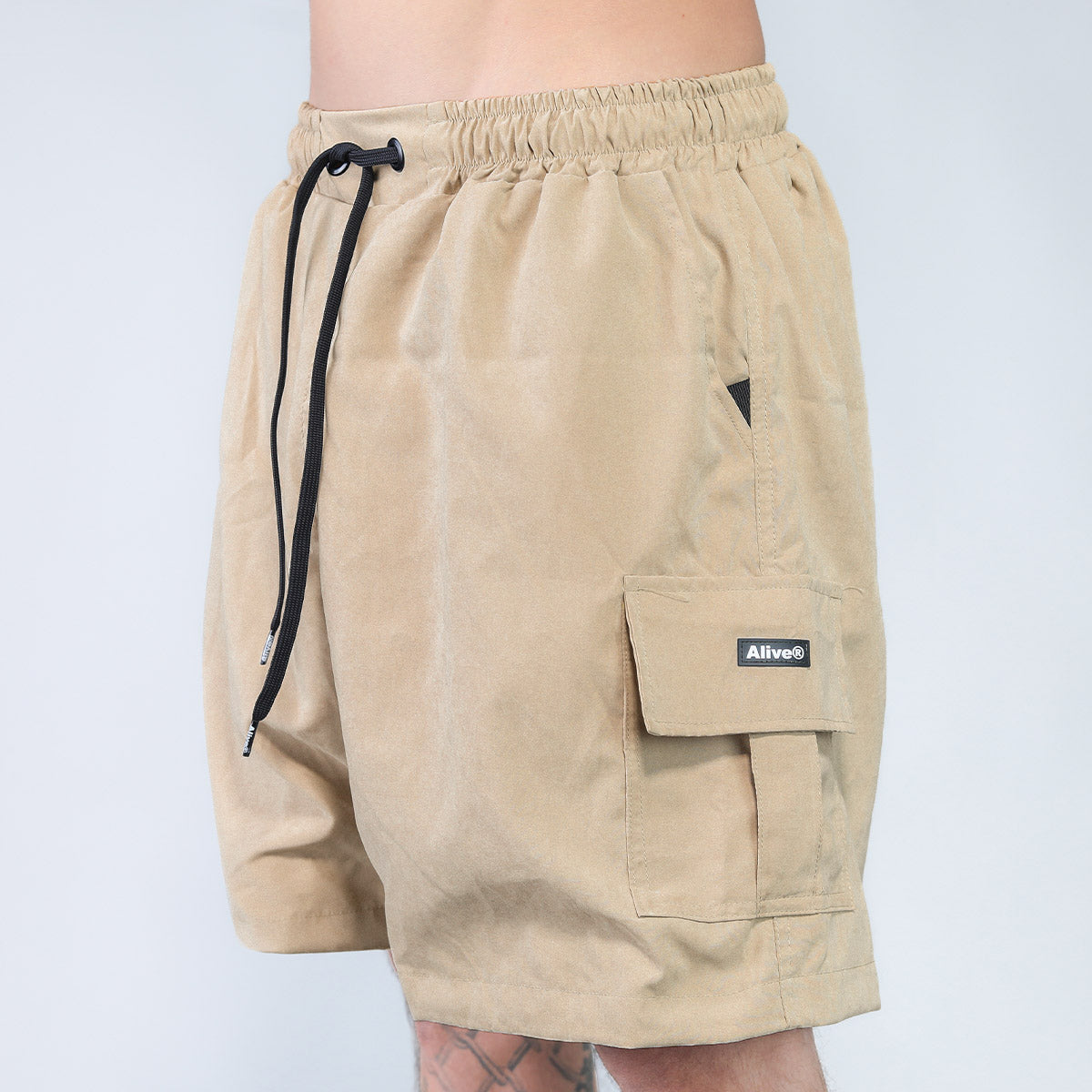 Short Alive Tec Cargo Bege