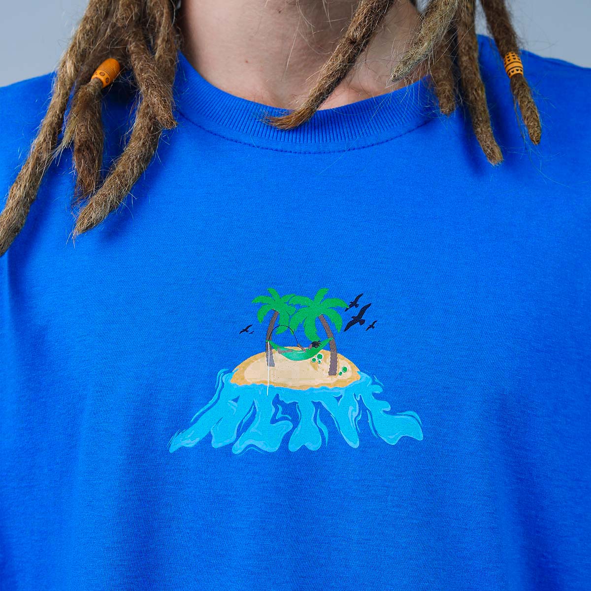 Camiseta Alive Island Azul Royal