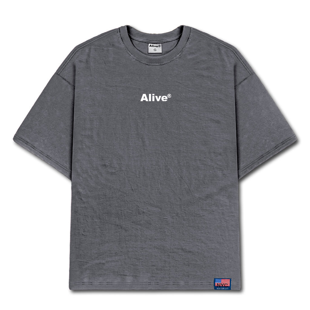 Camiseta Alive Basic Cinza Escuro