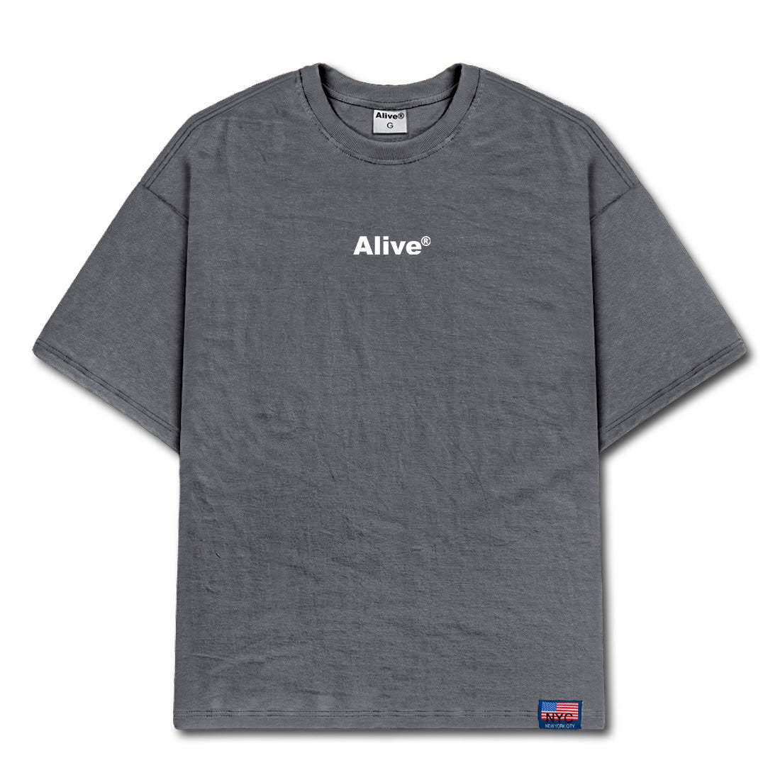 Camiseta Alive Basic Cinza Escuro