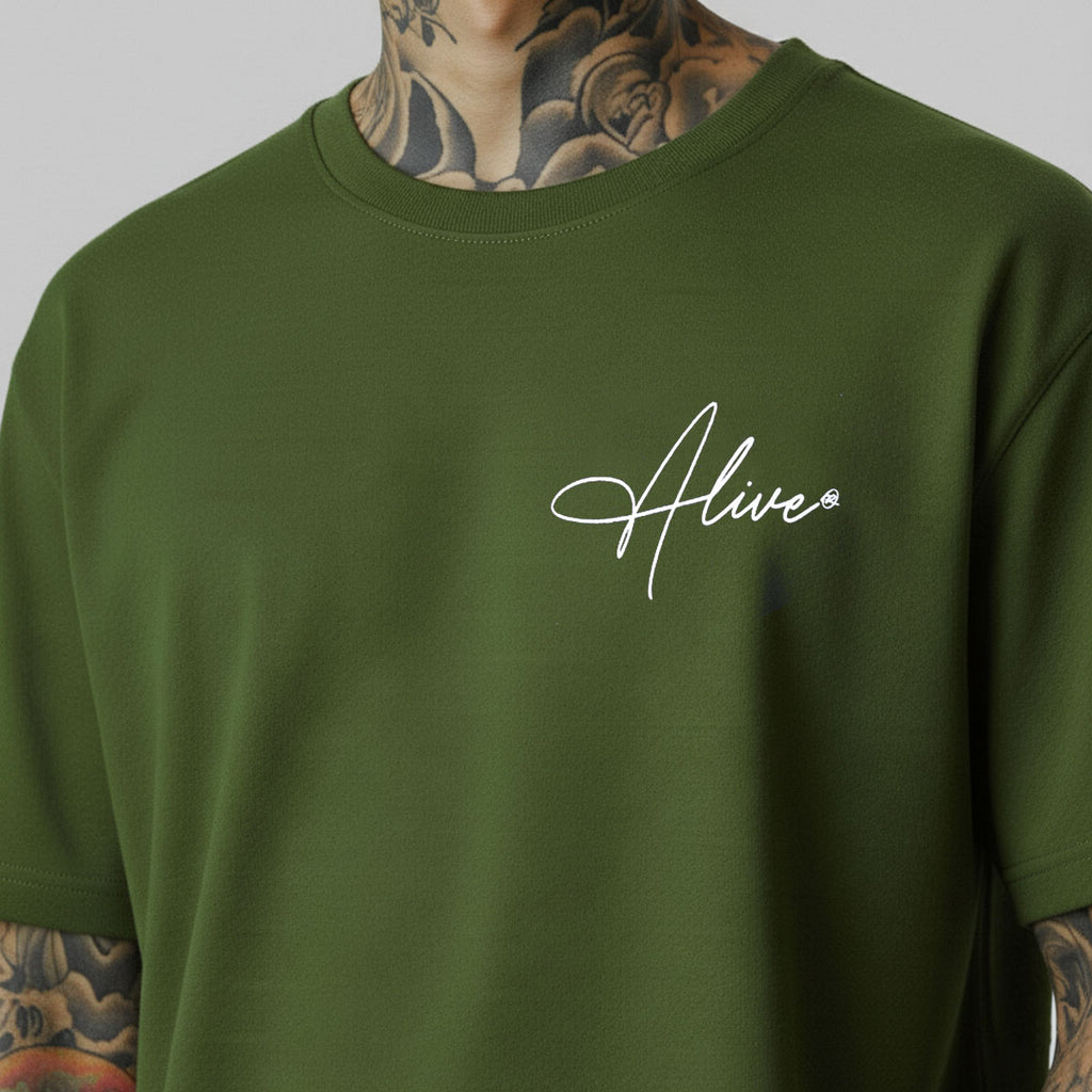 Camiseta Alive Signature Verde