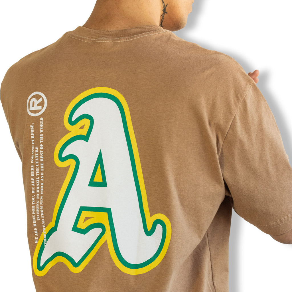 Camiseta Alive "A" Special Bege