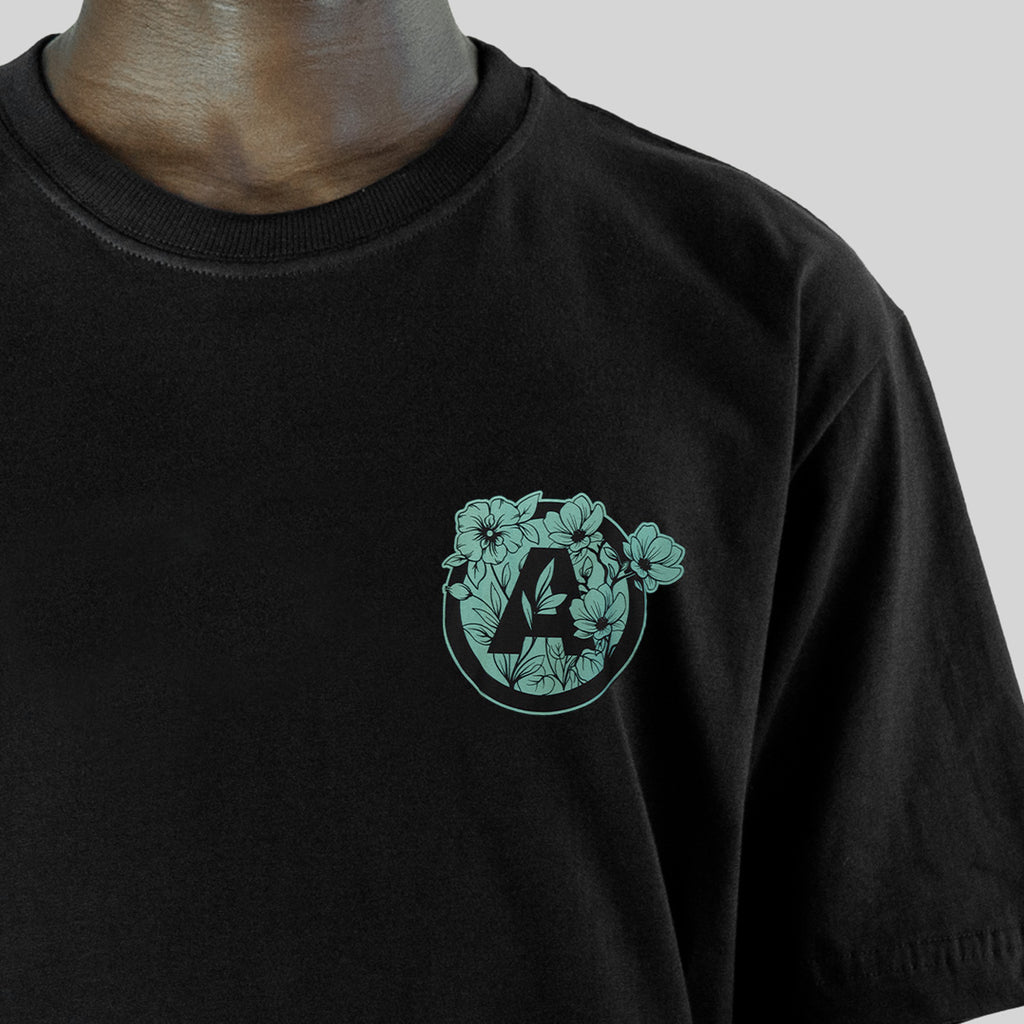 Camiseta Alive Clássica Flowers Preto