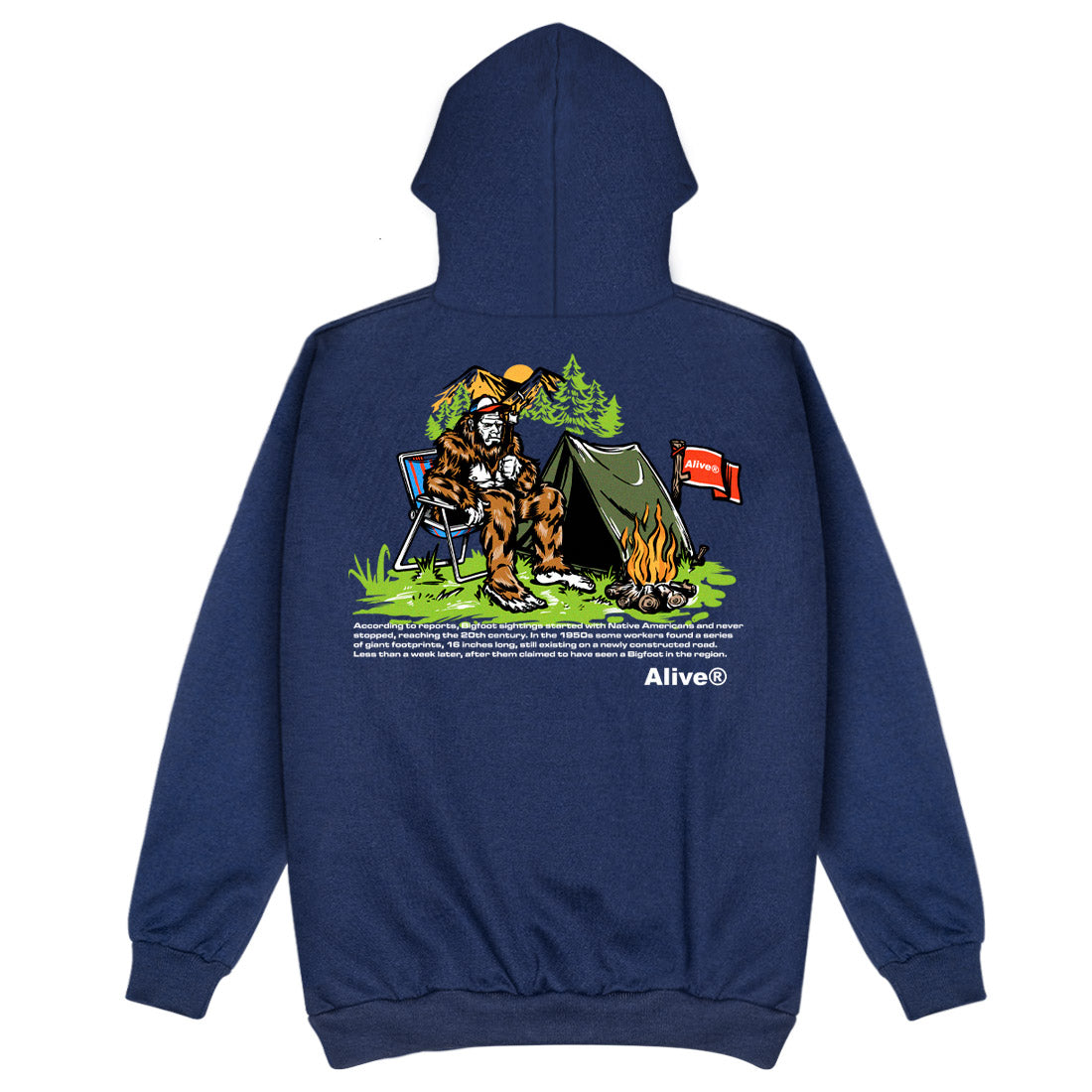 Moletom Alive Big Foot Azul