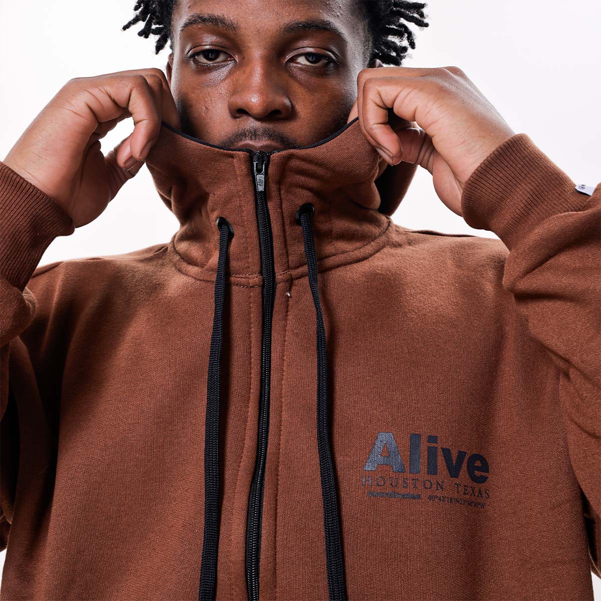 Casaco Alive Zipper Houston Marrom - Texas