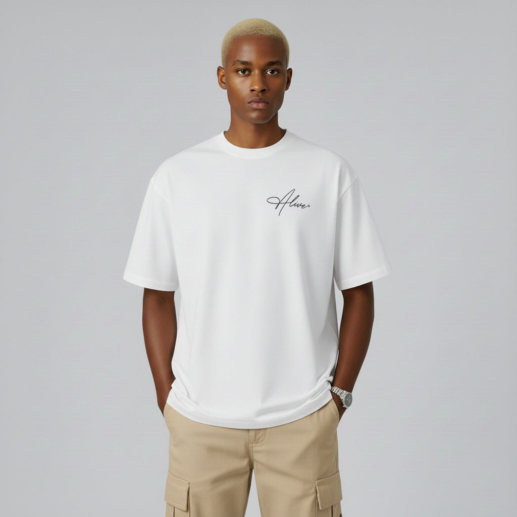 Camiseta Alive Signature Branco