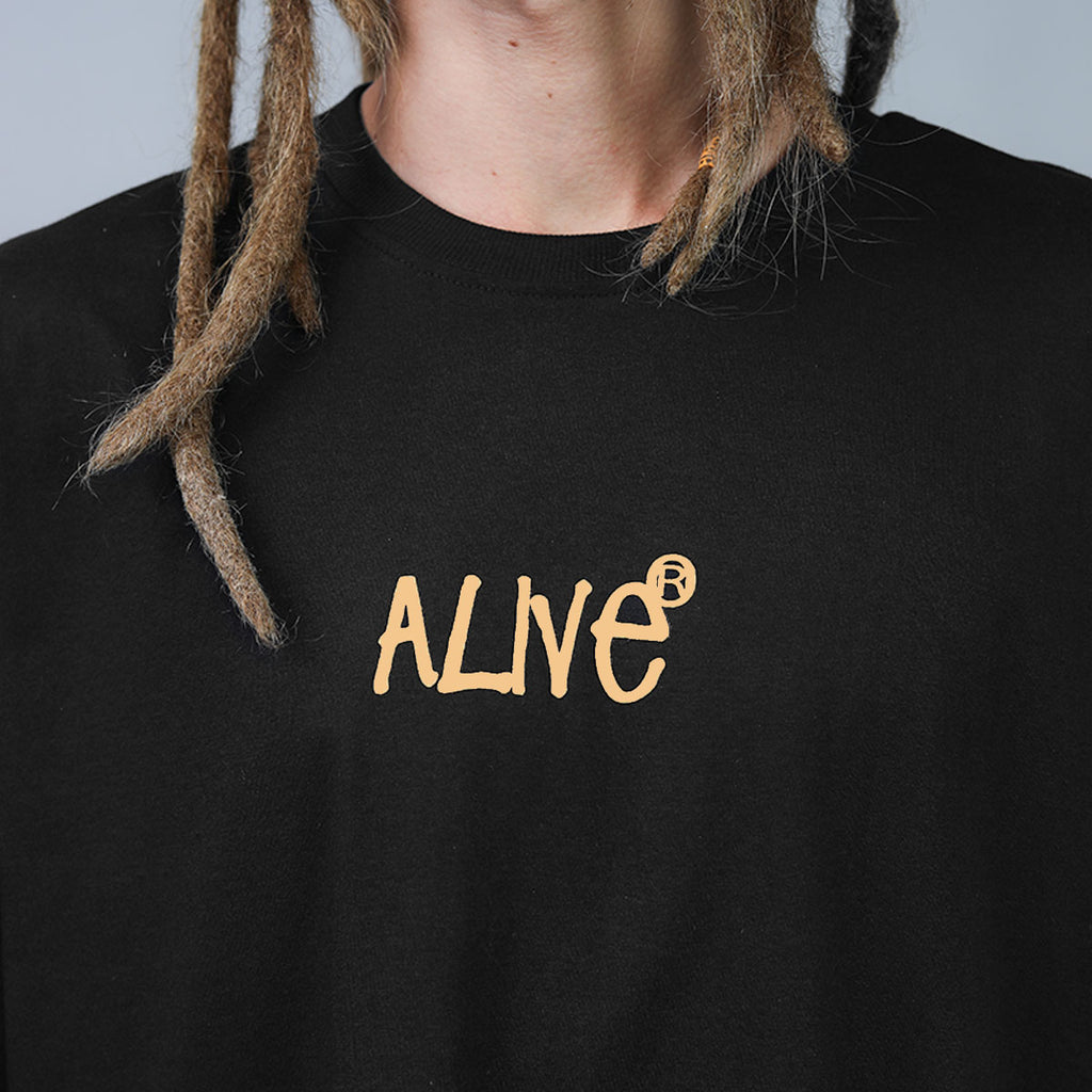 Camiseta Alive Oversized Essencial Nautic Preto