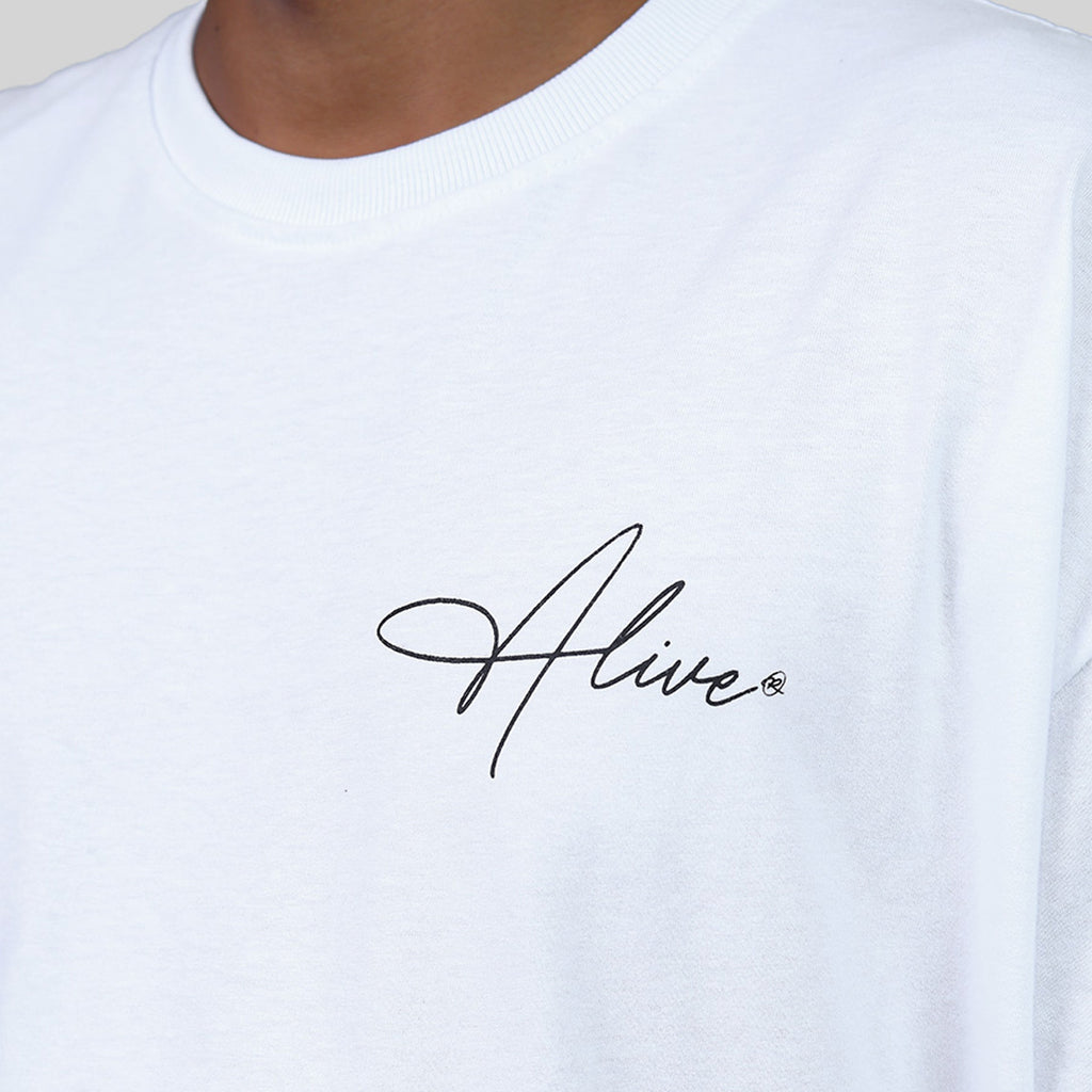 Camiseta Alive Signature Branco