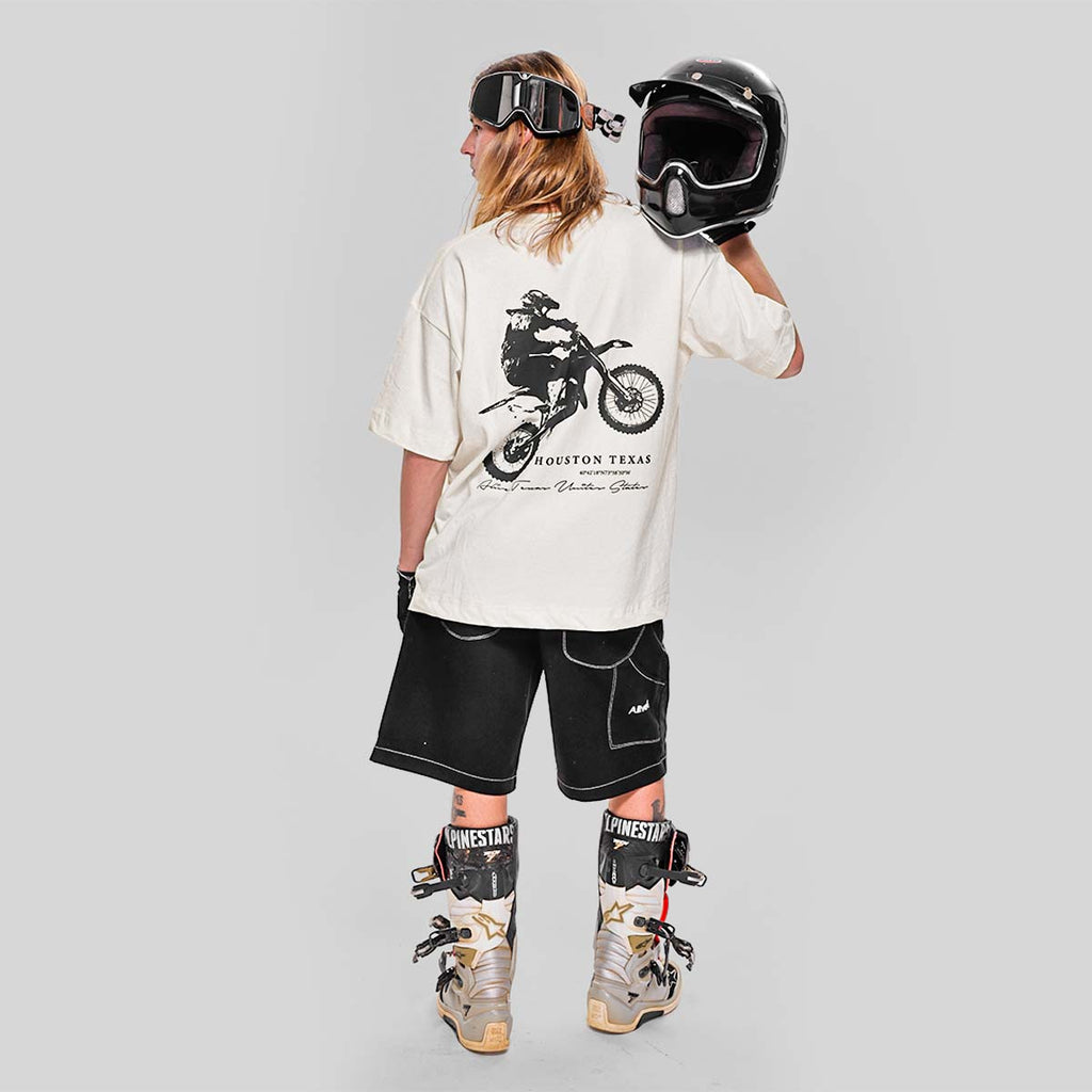 Camiseta Alive Oversized Houston Off White - Texas