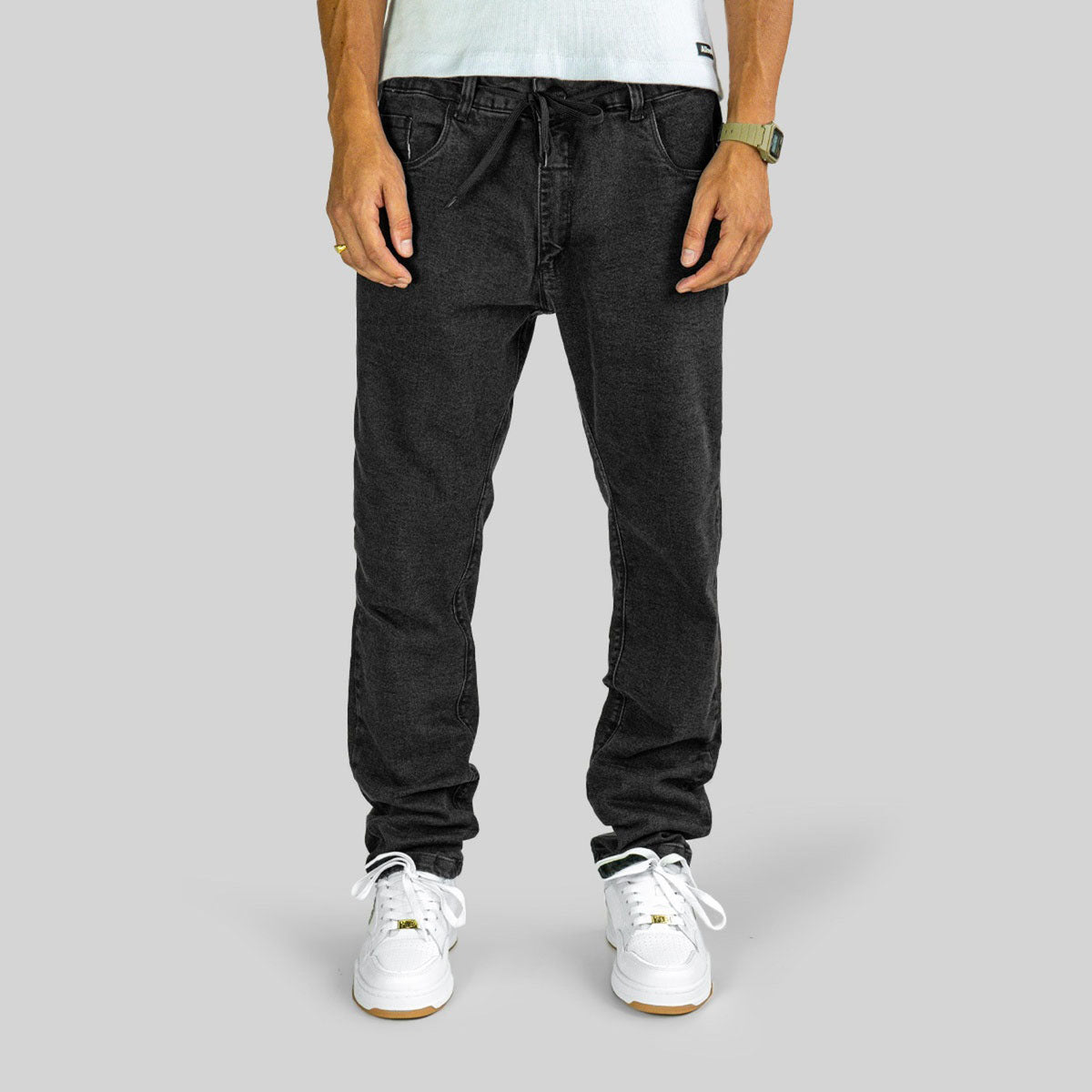 Calça Alive Regular Jeans Stone | Preto