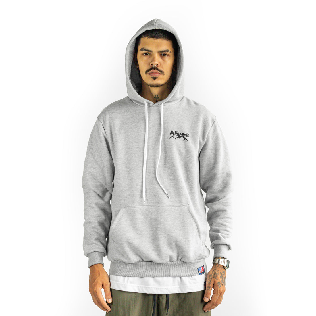 Moletom Alive Mountain Cinza