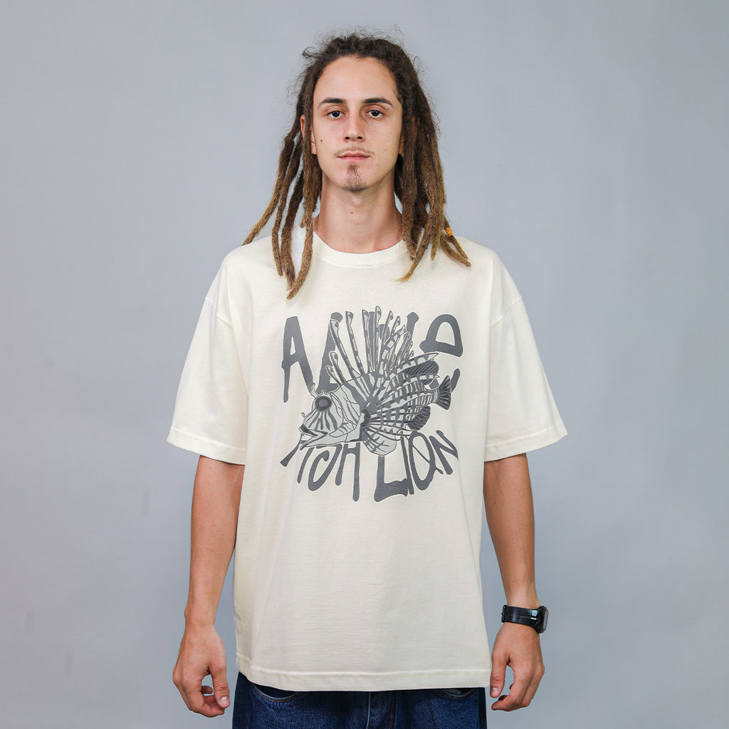 Camiseta Alive Oversized Fishlion Off White