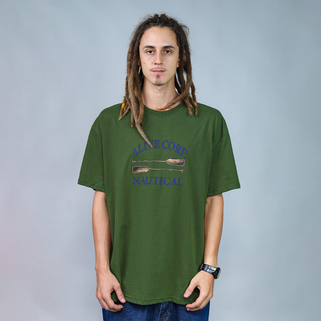 Camiseta Alive Paddle Verde Musgo