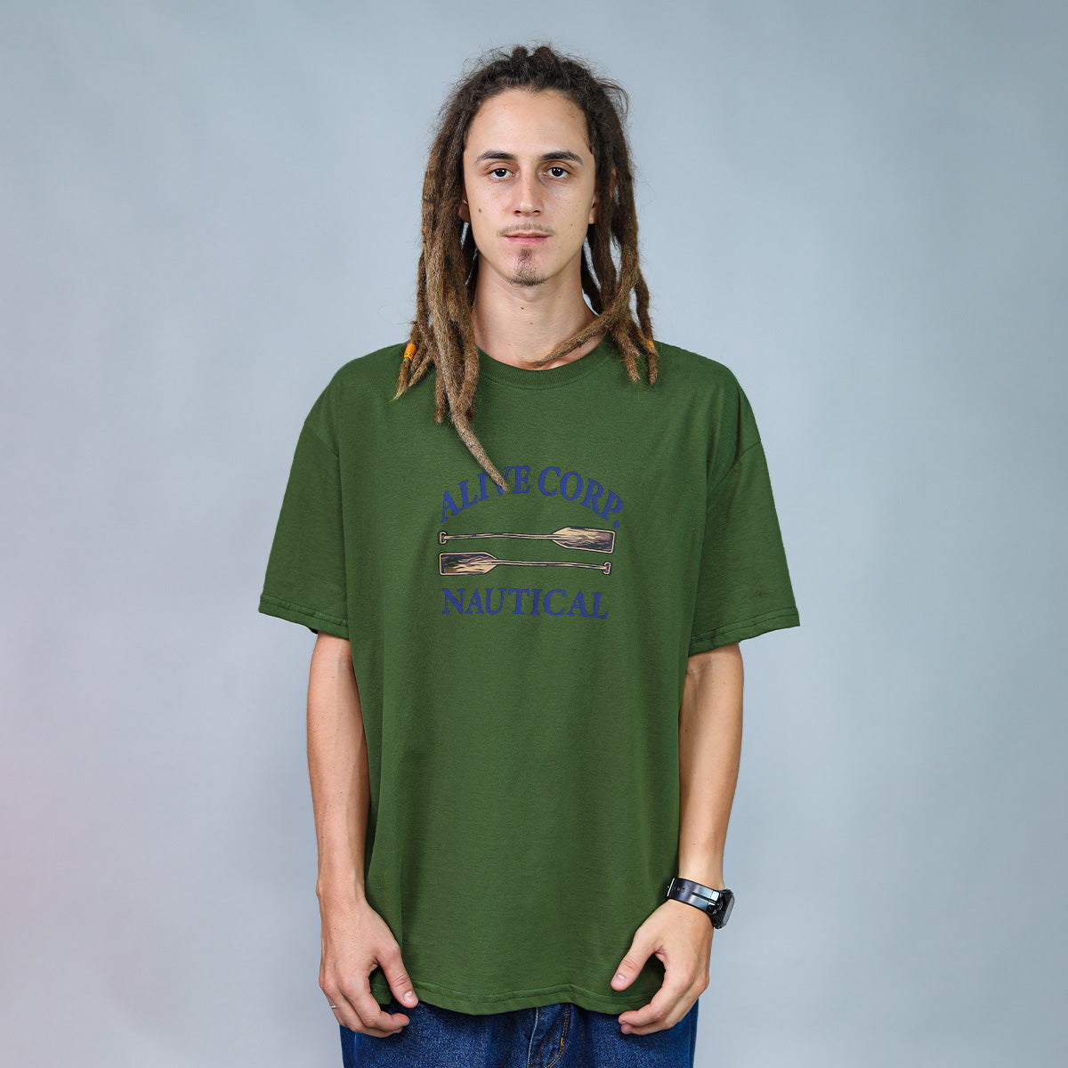 Camiseta Alive Paddle Verde Musgo