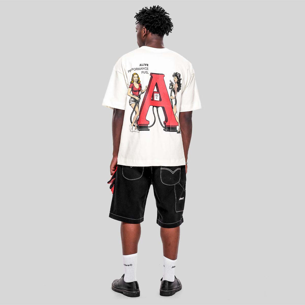 Camiseta Alive Oversized Fuel Off White - Texas